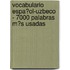 Vocabulario Espa�Ol-Uzbeco - 7000 Palabras M�S Usadas