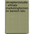 Akzeptanzstudie - Affiliate Marketingformen Im Bereich B2C