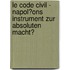 Le Code Civil - Napol�Ons Instrument Zur Absoluten Macht?