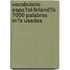 Vocabulario Espa�Ol-Finland�S - 7000 Palabras M�S Usadas