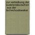 Zur Vertreibung Der Sudetendeutschen  Aus Der Tschechoslowakei
