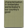 Characterisation in Timberlake Wertenbaker's Our Country's Good by Christoph Burger