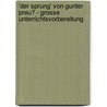 'Der Sprung' Von Gunter Preu� - Grosse Unterrichtsvorbereitung door Lasse Herbers