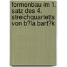 Formenbau Im 1. Satz Des 4. Streichquartetts Von B�La Bart�K door Nikolai Zinke