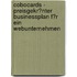 Cobocards - Preisgekr�Nter Businessplan F�R Ein Webunternehmen