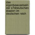Das Eigenbewusstsein Der S�Ddeutschen Staaten Im Deutschen Reich