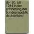 Der 20. Juli 1944 in Der Erinnerung Der Bundesrepublik Deutschland