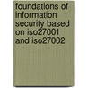 Foundations Of Information Security Based On Iso27001 And Iso27002 door Jule Hintzbergen