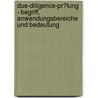 Due-Diligence-Pr�Fung - Begriff, Anwendungsbereiche Und Bedeutung door Ronny Schr�tter