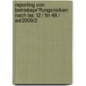 Reporting Von Betriebspr�Fungsrisiken Nach Ias 12 / Fin 48 / Ed/2009/2 door Silvia Puder