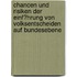 Chancen Und Risiken Der Einf�Hrung Von Volksentscheiden Auf Bundesebene