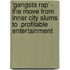 'Gangsta Rap' - the Move from Inner City Slums to  Profitable Entertainment