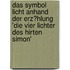 Das Symbol Licht Anhand Der Erz�Hlung 'Die Vier Lichter Des Hirten Simon'