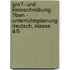 Gro�- Und Kleinschreibung �Ben - Unterrichtsplanung Deutsch, Klasse 4/5