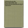Untersuchung Der Besonderheiten Der Unternehmensbesteuerung in �Sterreich door Patrick Winfried K�stner