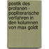 Poetik Des Profanen - Popliterarische Verfahren in Den Kolumnen Von Max Goldt