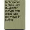 Technischer Aufbau Und M�Glicher Einsatz Von Excel- Und Pdf-Views in Spring by Oliver Eilbrecht