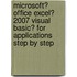 Microsoft� Office Excel� 2007 Visual Basic� for Applications Step by Step