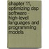 Chapter 11, Optimizing Dsp Software - High-Level Languages and Programming Models