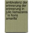 Ambivalenz Der Erinnerung Der Erinnerung in Julio Llamazares ' La Lluvia Amarilla'