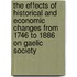 The Effects of Historical and Economic Changes from 1746 to 1886 on Gaelic Society