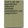 Rock in Der Ddr - Jugendkultur Zwischen Offizieller Staatsdoktrin Und 'Gegenkultur' door Katharina Silo