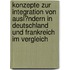 Konzepte Zur Integration Von Ausl�Ndern in Deutschland Und Frankreich Im Vergleich
