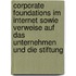 Corporate Foundations Im Internet Sowie Verweise Auf Das Unternehmen Und Die Stiftung