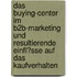 Das Buying-Center Im B2B-Marketing Und Resultierende Einfl�Sse Auf Das Kaufverhalten