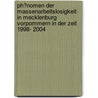 Ph�Nomen Der Massenarbeitslosigkeit in Mecklenburg Vorpommern in Der Zeit 1998- 2004 door Stephan L�dtke