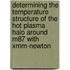 Determining the Temperature Structure of the Hot Plasma Halo Around M87 with Xmm-Newton