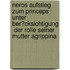 Neros Aufstieg Zum Princeps Unter Ber�Cksichtigung  Der Rolle Seiner Mutter Agrippina