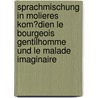 Sprachmischung in Molieres Kom�Dien Le Bourgeois Gentilhomme Und Le Malade Imaginaire by Daniela Weingartz