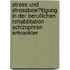 Stress Und Stressbew�Ltigung in Der Beruflichen Rehabilitation Schizophren Erkrankter