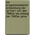 Die Programmatische Entwicklung Der 'Gr�Nen' Von Den 1980Er Bis Anfang Der 1990Er Jahre