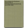 Das Schicksal Der Deutschen Reichsst�Dte Im Reichsdeputationshauptschluss Vom 25.02.1803 by Sikko Neupert
