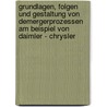 Grundlagen, Folgen Und Gestaltung Von Demergerprozessen Am Beispiel Von Daimler - Chrysler door Susanne Schr�der