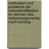 Methoden Und Probleme Der Risikoidentifikation Im Rahmen Des Risikomangements Nach Kontrag door Al Krause