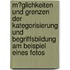 M�Glichkeiten Und Grenzen Der Kategorisierung Und Begriffsbildung Am Beispiel Eines Fotos