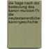 Die Frage Nach Der  Bedeutung Des Kanon Muratori F�R Die Neutestamentliche Kanongeschichte