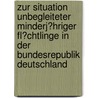 Zur Situation Unbegleiteter Minderj�Hriger Fl�Chtlinge in Der Bundesrepublik Deutschland door Efi Paraskevidis