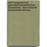 Erkl�Rungsans�Tze Geschlechtsspezifischer Sprachstile - Eine Kritische Auseinandersetzung by Judith Katenbrink