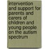 Intervention and Support for Parents and Carers of Children and Young People on the Autism Spectrum