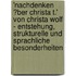 'Nachdenken �Ber Christa T.' Von Christa Wolf - Entstehung, Strukturelle Und Sprachliche Besonderheiten