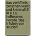 Das Verh�Ltnis Zwischen Kunst Und Kriminalit�T in E.T.A. Hoffmanns Novelle 'Das Fr�Ulein Von Scuderi'