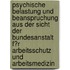 Psychische Belastung Und Beanspruchung Aus Der Sicht Der Bundesanstalt F�R Arbeitsschutz Und Arbeitsmedizin