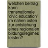 Welchen Beitrag Kann Transnationale 'Civic Education' Im Nahen Osten Zur Entstehung Eines Regionalen Bildungsregimes Leisten? door Martin Gliemann