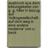 Ausbruch Aus Dem Bildungskeller Von G. G. Hiller in Bezug Auf 'Risikogesellschaft. Auf Dem Weg in Eine Andere Moderne' Von U. Beck