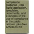 Compliance Guidance - Real World Application, Templates, Documents, and Examples of the Use of Compliance in the Public Domain. Plus Free Access to Me
