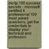 Mcitp 100 Success Secrets - Microsoft Certified It Professional 100 Most Asked Questions, Get the Credentials to Display Your Technical and Profession